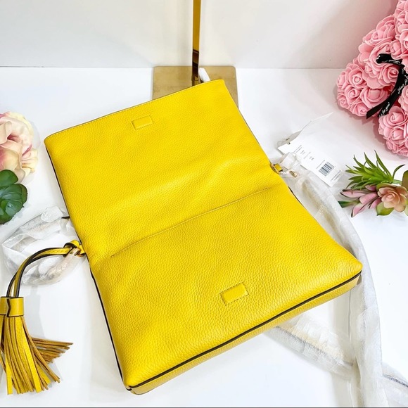 NEW Tory Burch Thea Foldover Crossbody Bag in Daylily - Picture 4 of 13